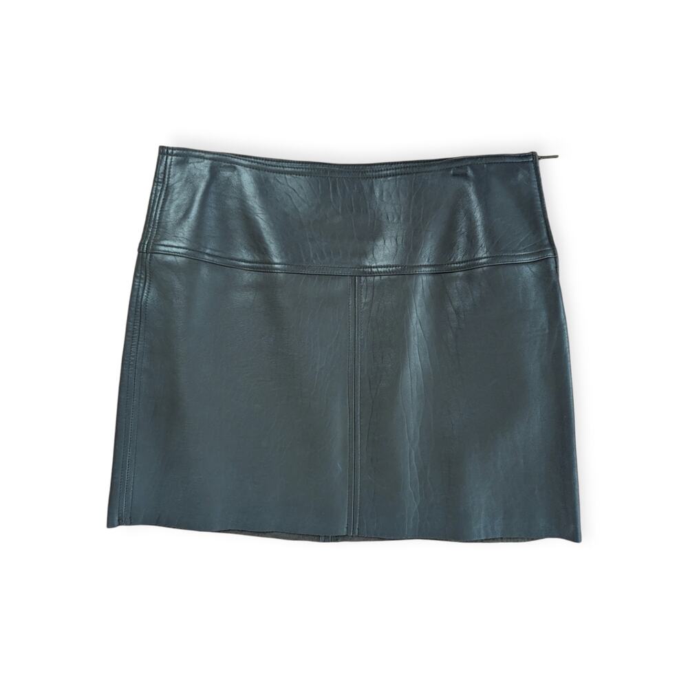 LRL Lauren Ralph Lauren Leather Mini Skirt